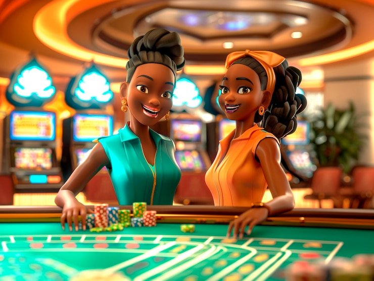 Modern slot theme cards with neon controls for adult users